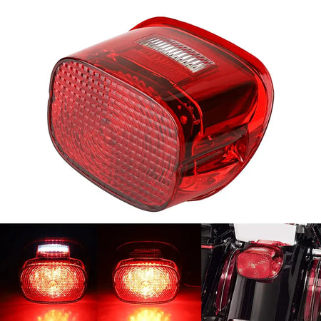 LED Tail Light Rear Flash Brake Light Driving Light with License Plate Lamp for 1999-Up Big Twin or Sportster models by InterCyprus Trading Ltd