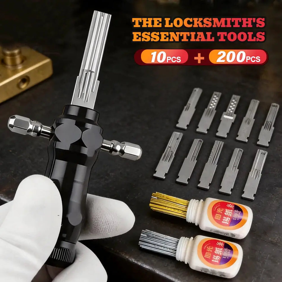 Professional Lock Pick Set With Tin Foil Strips For Locksmith Training by InterCyprus Trading Ltd