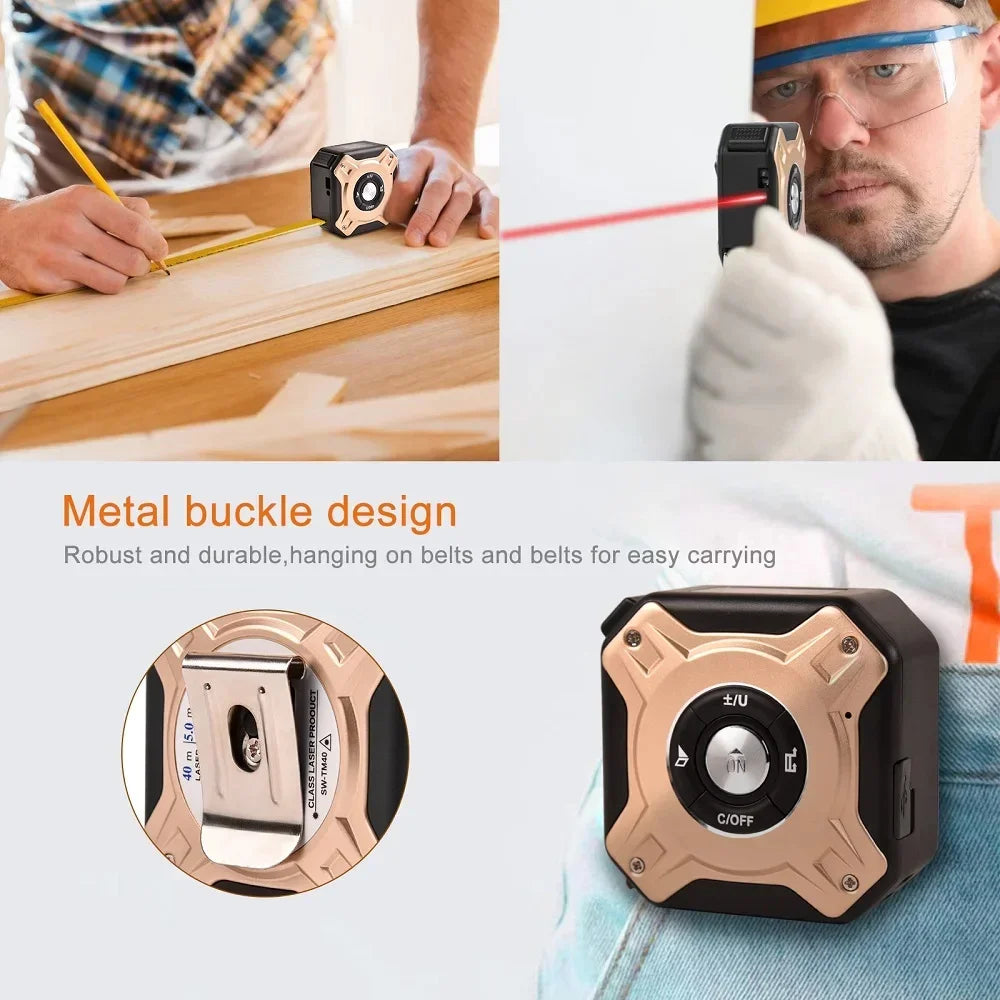 3 In 1 Laser Measuring Tool 40/60M &ndash; Dual Tape Laser