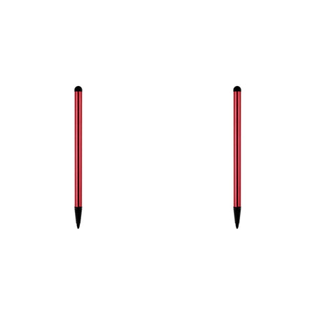 Universal Stylus Pen for iPad, iPhone, Samsung - Precision Drawing &amp; Writing Red 2PCS
