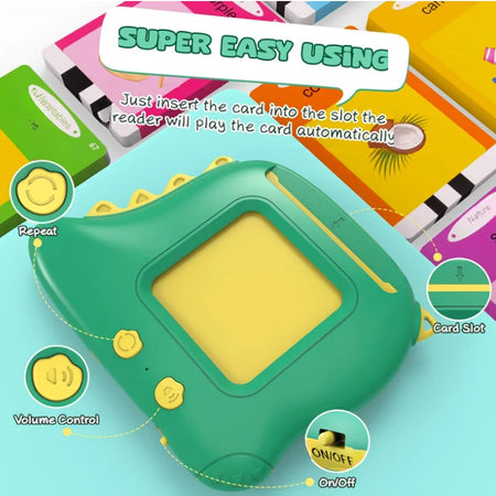 Little Dinosaur Language Learning Toy for Kids - English, Spanish, French