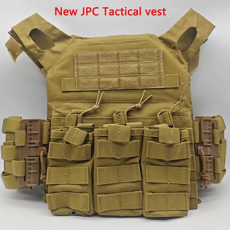 Quick Release Buckle Tactical Vest JPC - Ultra Lightweight Sand