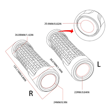 High-Performance CNC Aluminium Handlebar Ends for CFMOTO Motorcycles