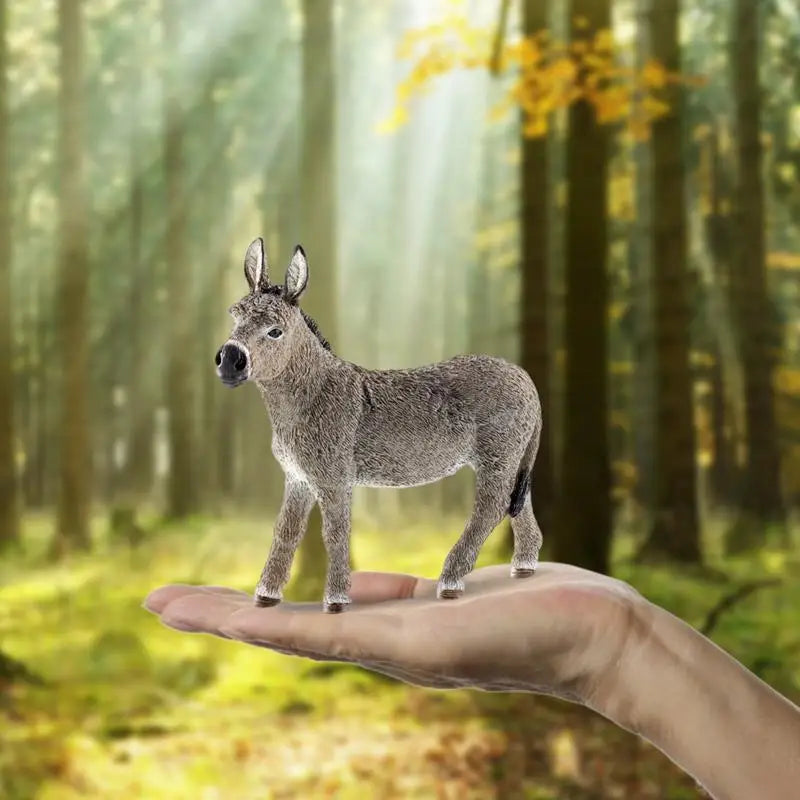 Donkey Figurine 3.7in &ndash; PVC Party Favors Cake Topper