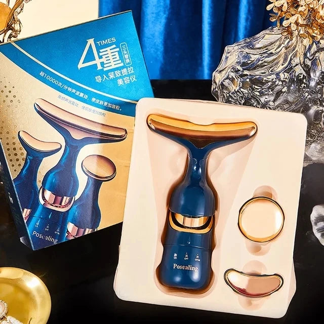 Lanthome 3-in-1 Facial Lifting &amp; Massage Device Blue