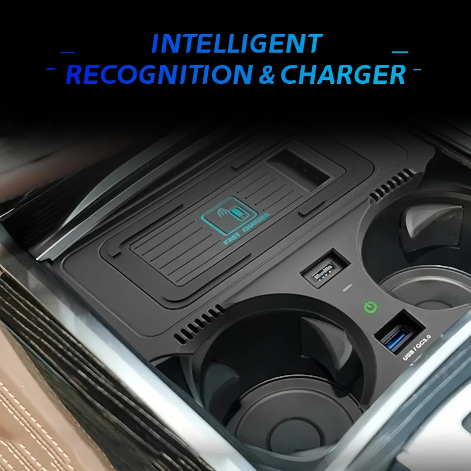Chargeur sans fil Qi à double bobine pour BMW Série 7 730 2019-2021