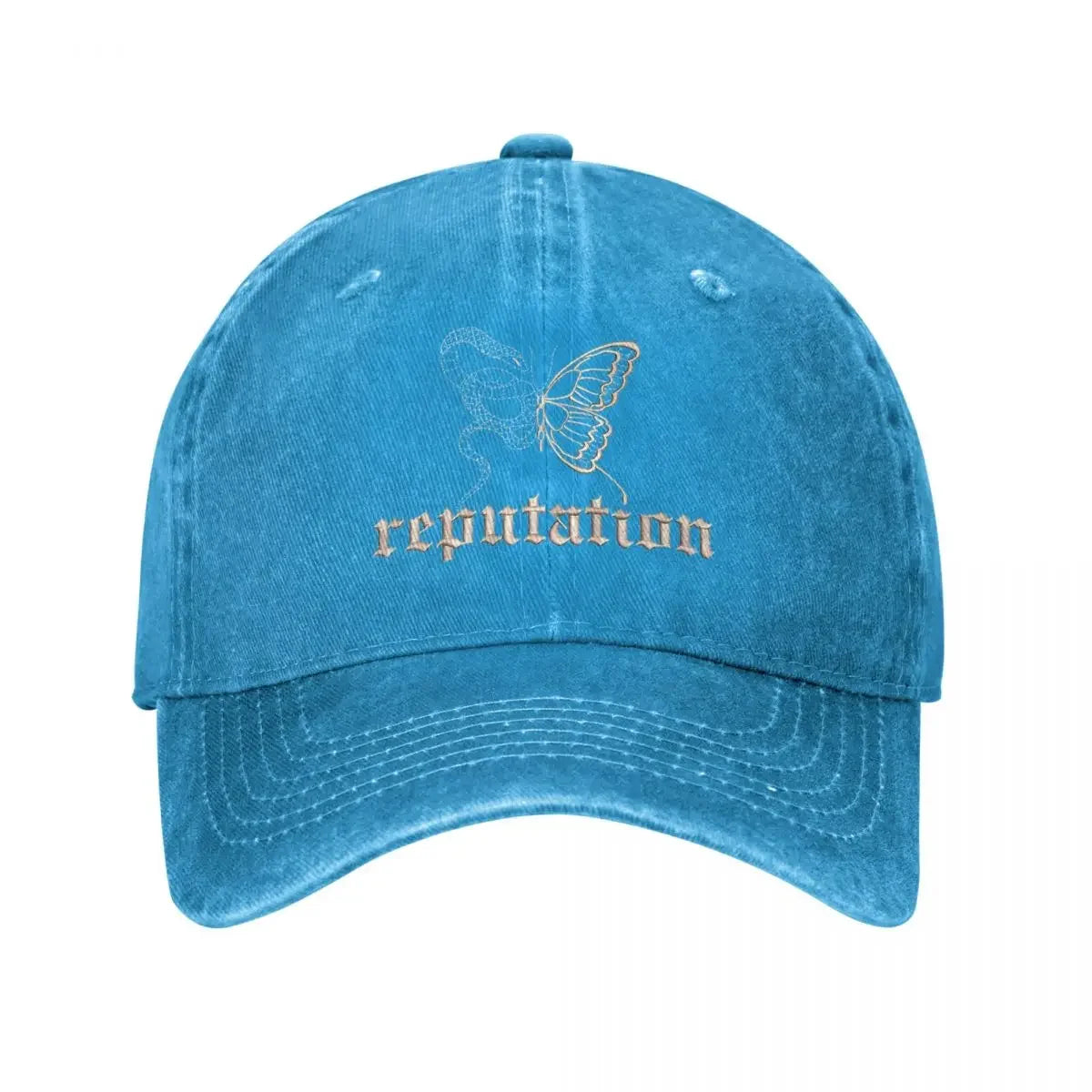 Swiftie 1989 Unisex Distressed Cotton Baseball Cap Blue / One Size