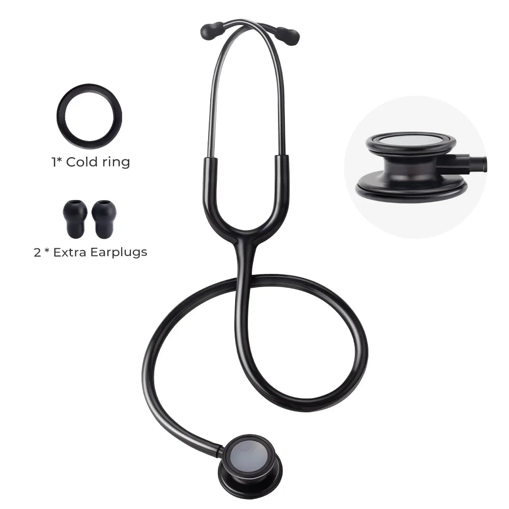 Double Sided Stethoscope &ndash; Excellent Acoustic Effect All Black