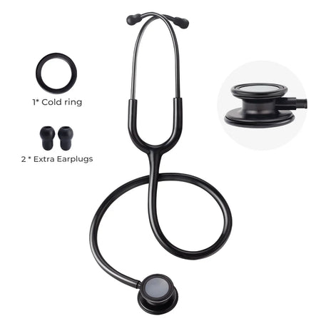 Double Sided Stethoscope &ndash; Excellent Acoustic Effect All Black