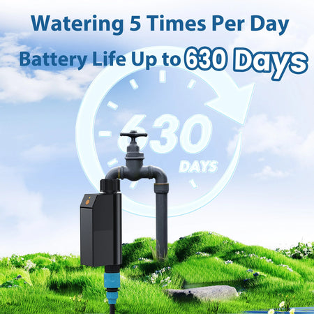 GIRIER Smart WiFi Programmable Water Timer for Efficient Garden Irrigation