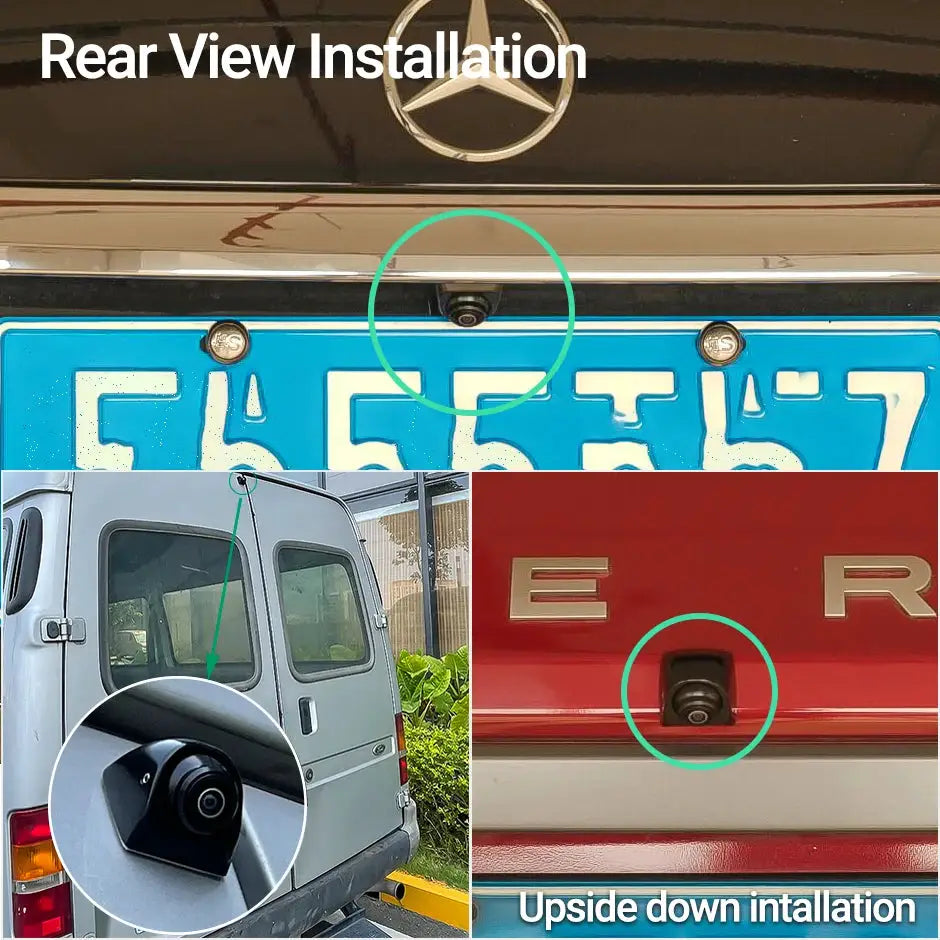 GreenYi AHD 1080P Vehicle Backup Camera, 360 Degrees Adjustable Fish Eye Lens Night Vision Waterproof Front/ Rear View Camera by InterCyprus Trading Ltd