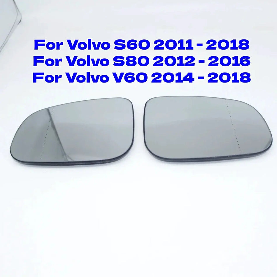 Wide Angle Heated Side Mirror Glass For Volvo V60 S80 S60 2011-2018 by InterCyprus Trading Ltd