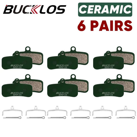 Bucklos Ceramic Hydraulic Disc Pads D02S N03A &ndash; Resistant Ceramic 6Pairs