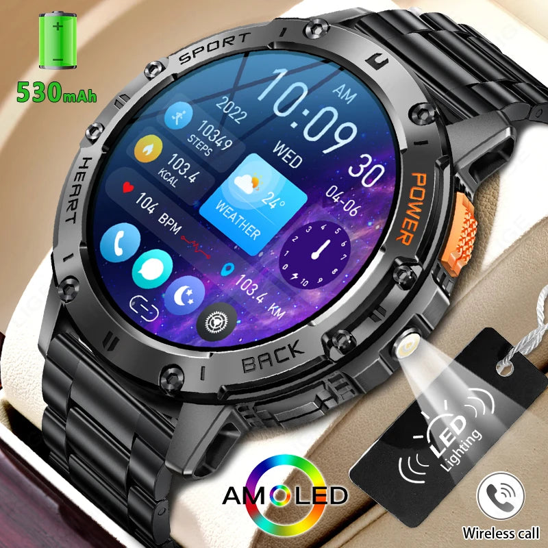 Android iOS AMOLED Smart Watch Men &ndash; Ultra Lightweight