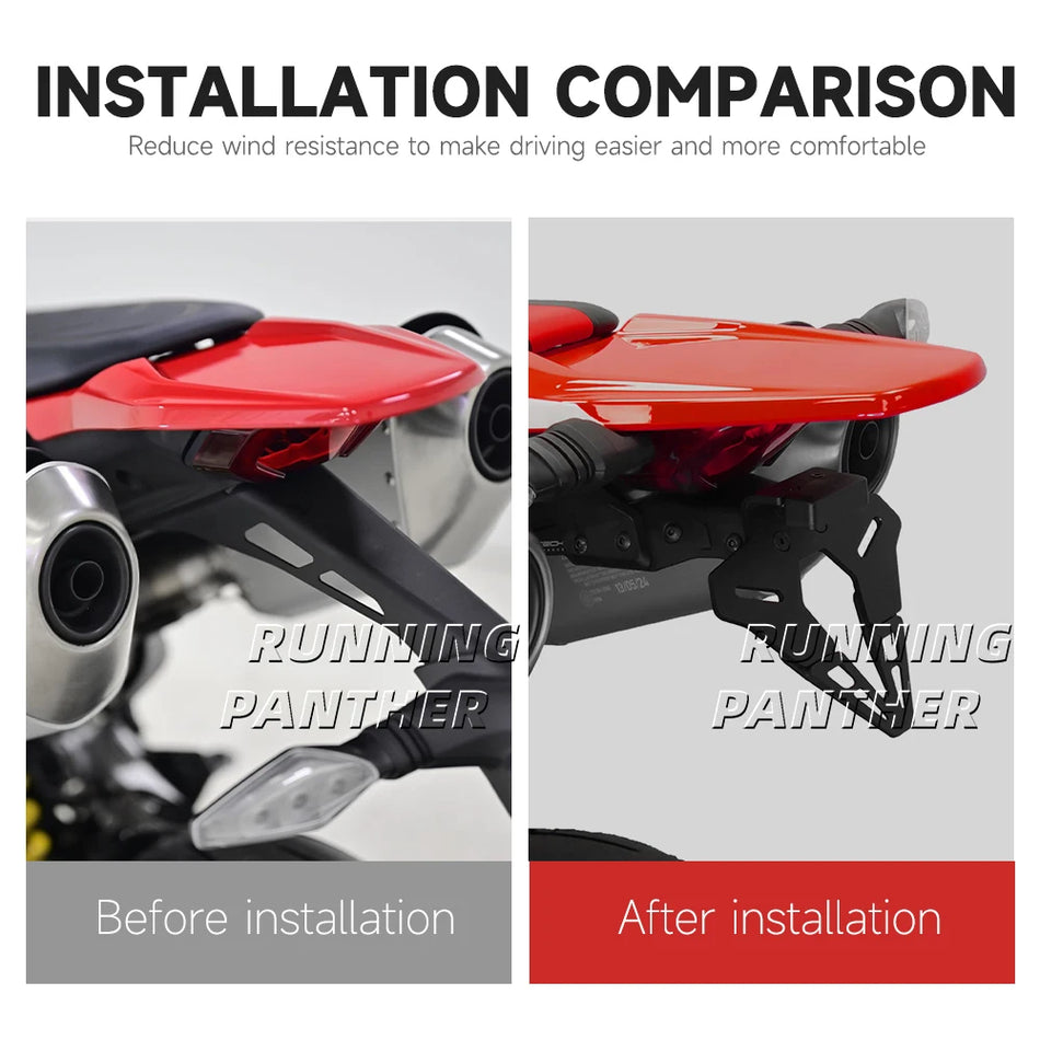 Numura zīmes turētājs aizmugurējai tail frame Ducati Hypermotard 698 Mono 2024 2025