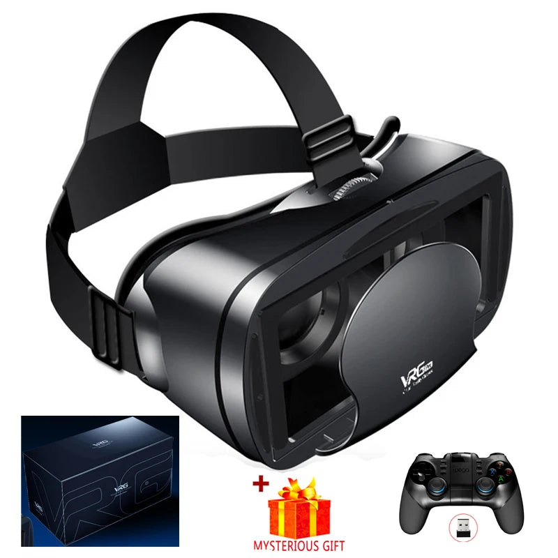 VRG Pro 3D Virtual Reality Glasses with Ipega Mocute Controller 9156 No Headphone / China
