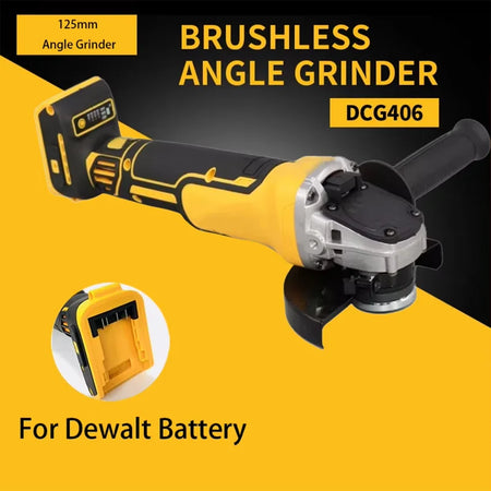 125MM Brushless Cordless Angle Grinder - 9000RPM Power