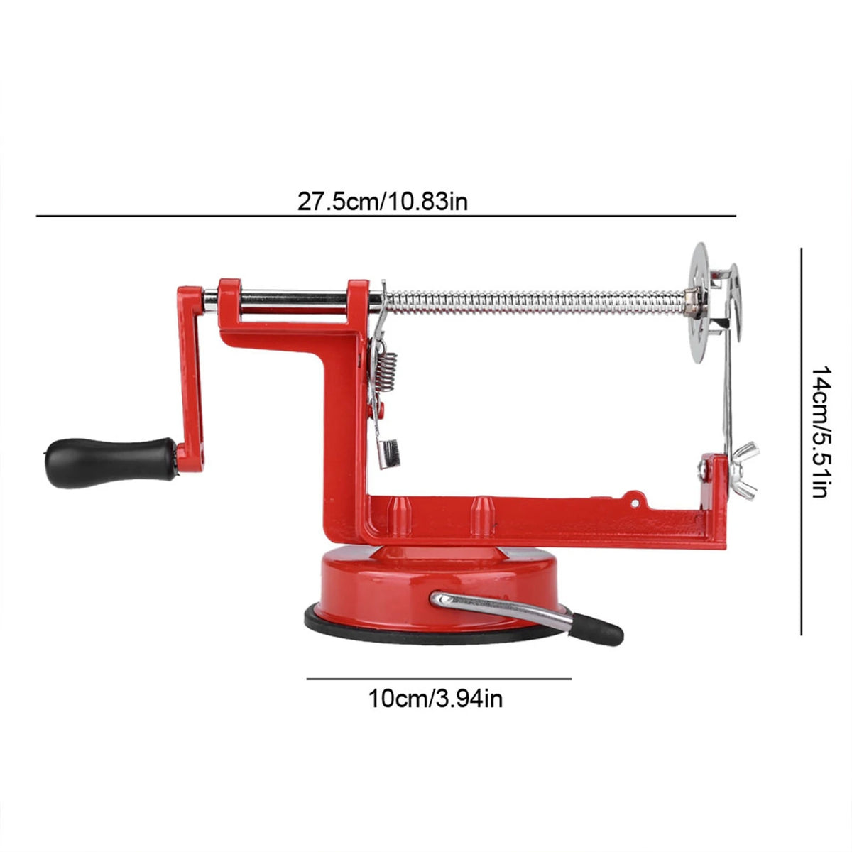 Stainless Hand Crank Spiral Potato Cutter &ndash; Suction Base