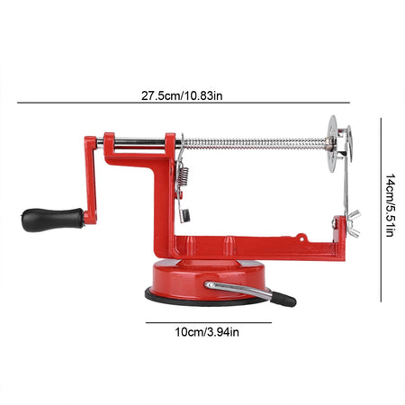 Stainless Hand Crank Spiral Potato Cutter &ndash; Suction Base
