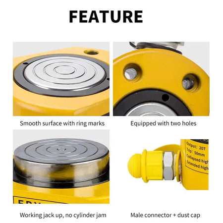 Ultra-Thin Portable Hydraulic Jack Split Booster &ndash; Slim High Capacity 30 Ton Lifting