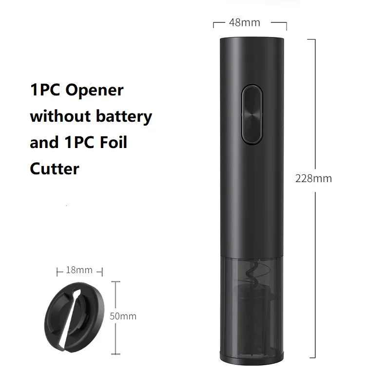 AA Battery Electric Wine Opener - Requires AA Batteries GRAY