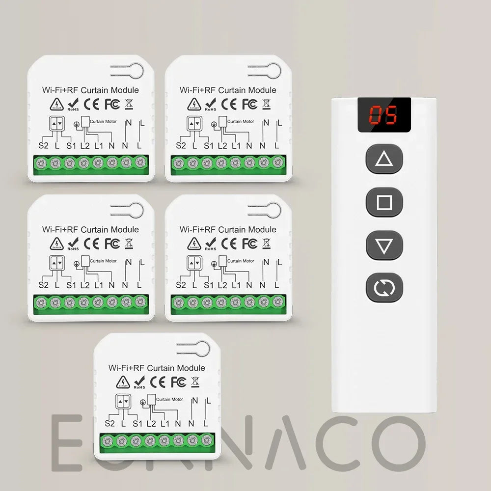 Tuya Smart WiFi Module &ndash; Voice Control RF433 Remote 5Receiver 1Remote