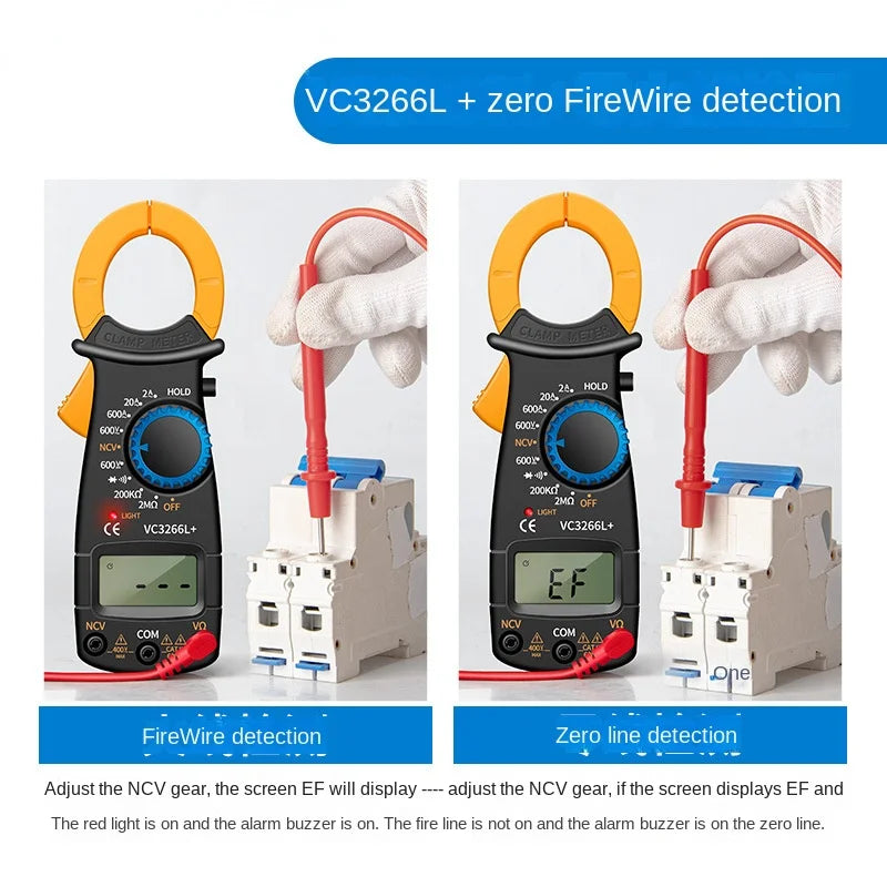 VC3266L+ Digital Clamp Ammeter &ndash; High Precision Clamp Meter VC3266L plus Yellow