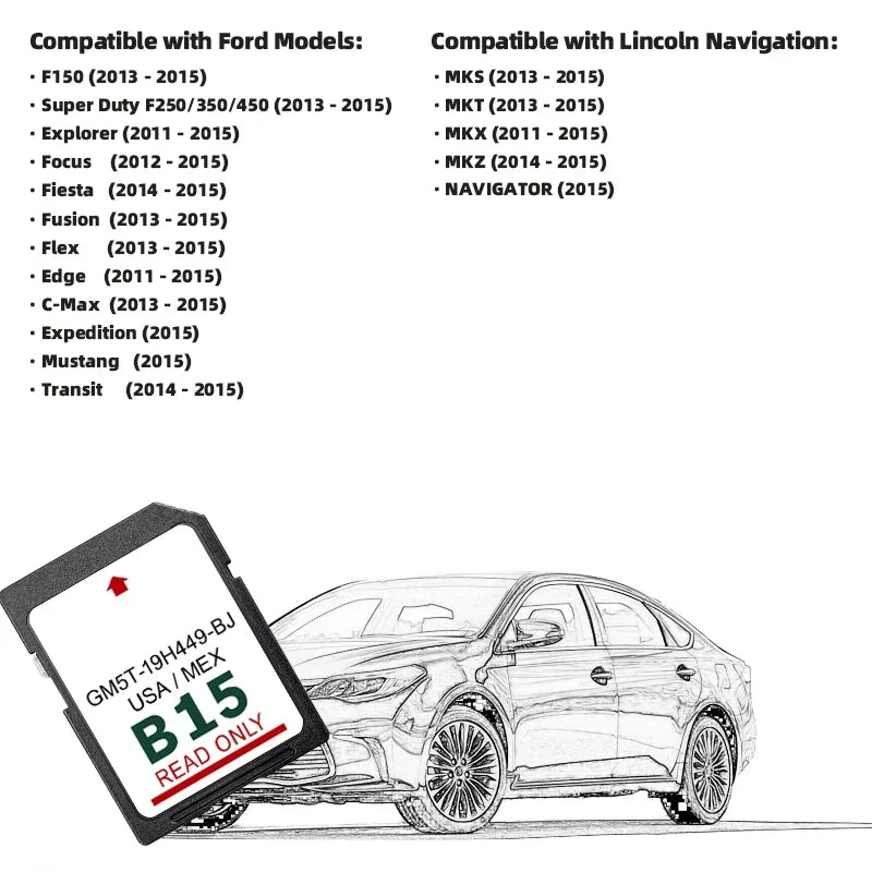 GM5T-19H449-BJ &ndash; 2024 Ford Maps With USA Mexico Coverage