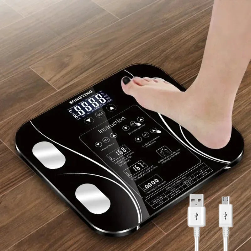 New Charging Model Scale &ndash; Smart Body Composition Monitor black Charging model