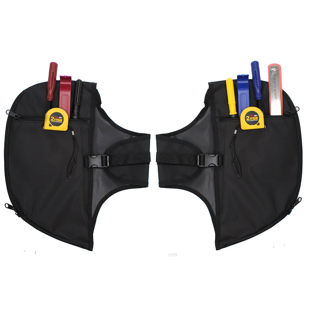 Motorcycle Black Soft Lowers Chaps &ndash; Engine Guard Cover and Leg Warmer for Harley Electra Glide