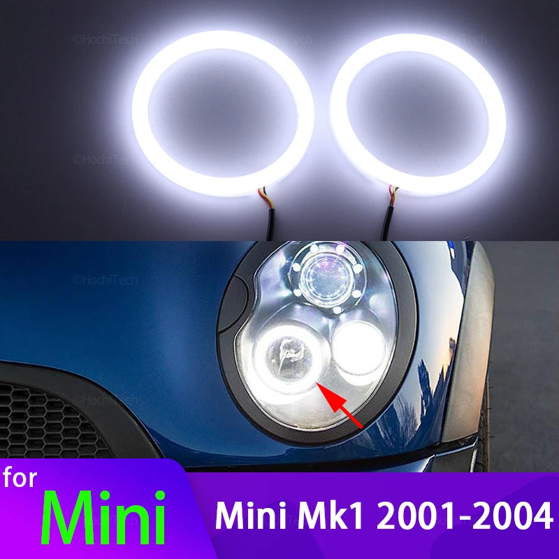 LED Δαχτυλίδια Άγγελου 6000K Λευκό SMD για Mini R50 R53 Hatch 2001-04