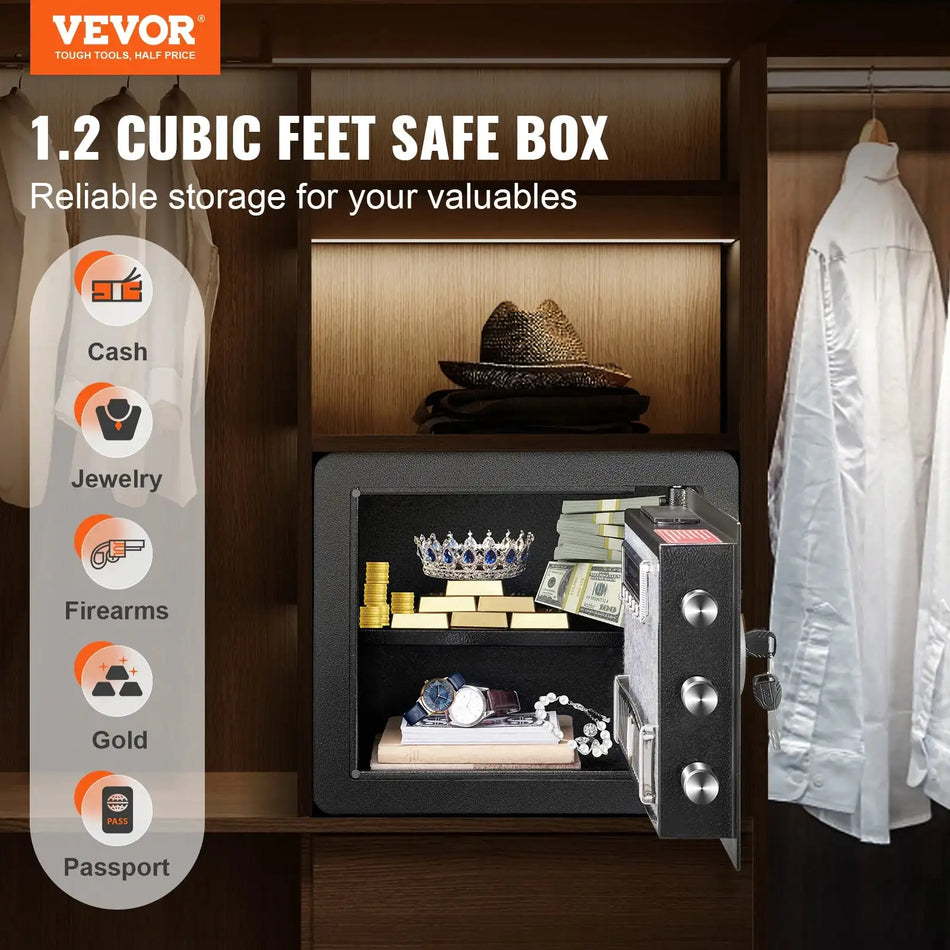1.2 Cu Ft Safe Deposit Box Digital Access Home