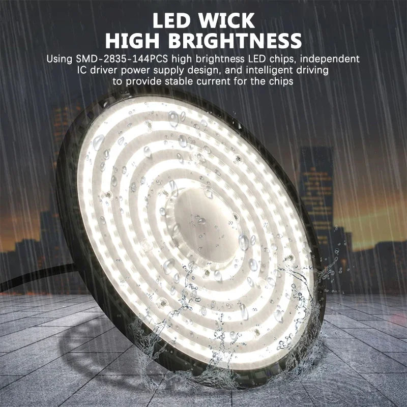UFO LED 220V High Bay Light 100W-200W - Super Bright