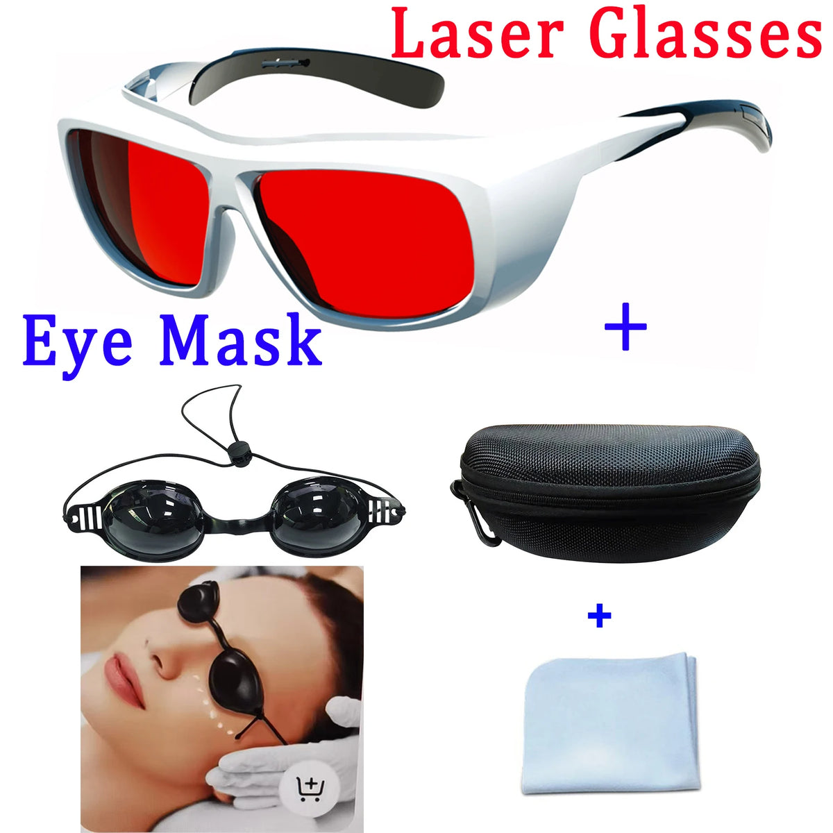 NoEnName_Null OD6 Laser Safety Glasses for 190-2000nm Protection