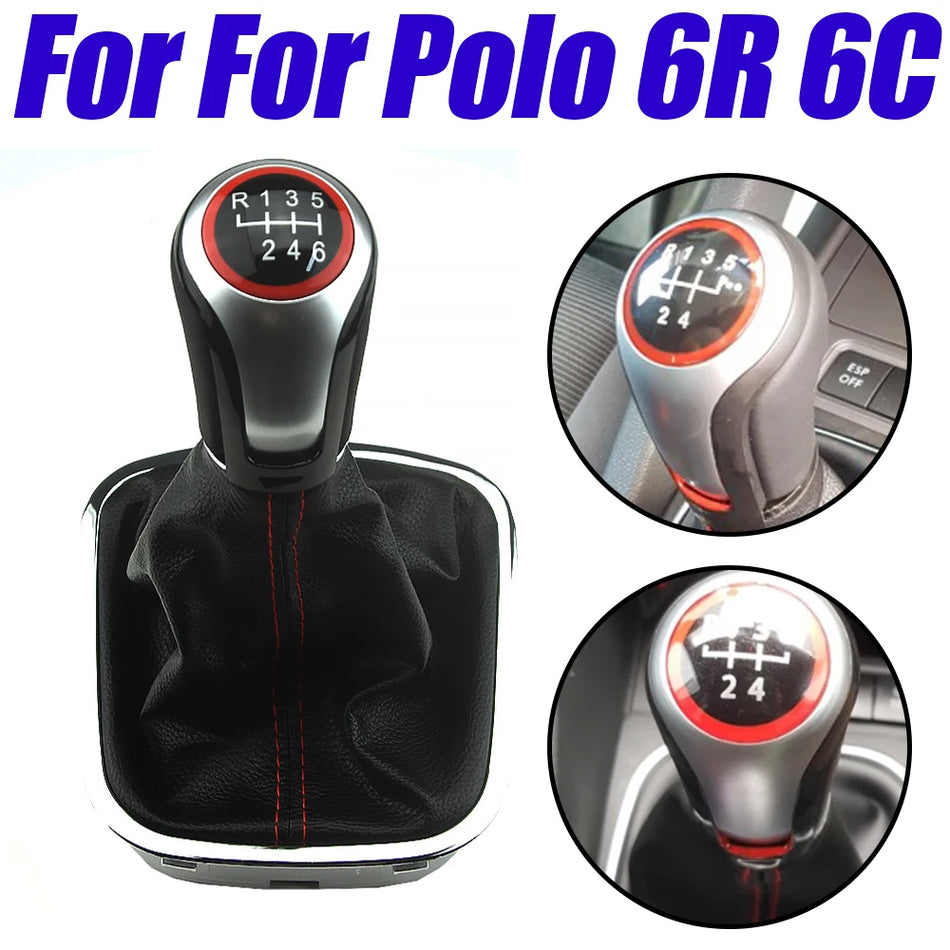 Perilla de Cambio Manual para Polo 6R 6C con Funda de Gaiter