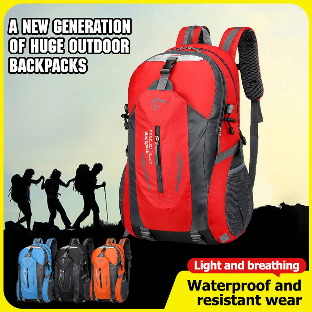 LIXADA 40L Water Resistant Hiking Backpack &ndash; Lightweight