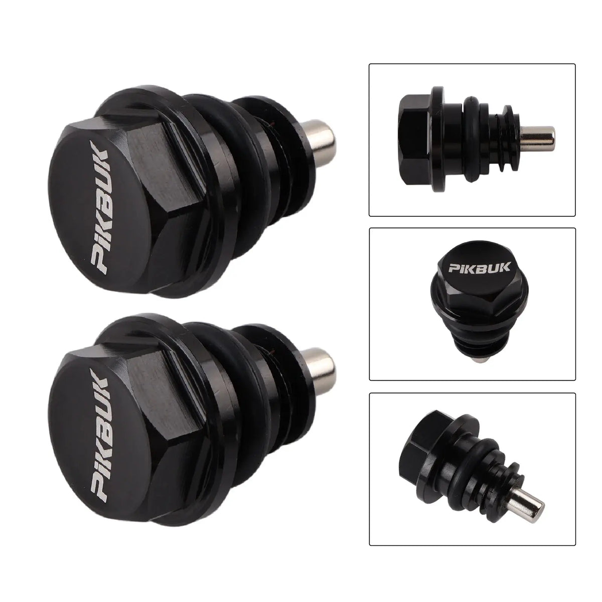 PIKBUK Aluminium Magnetic Oil Sump Pan Drain Plug For Vw Audi Ea888 3 Gen 1.8t 2.0t, 06L103801H by InterCyprus Trading Ltd