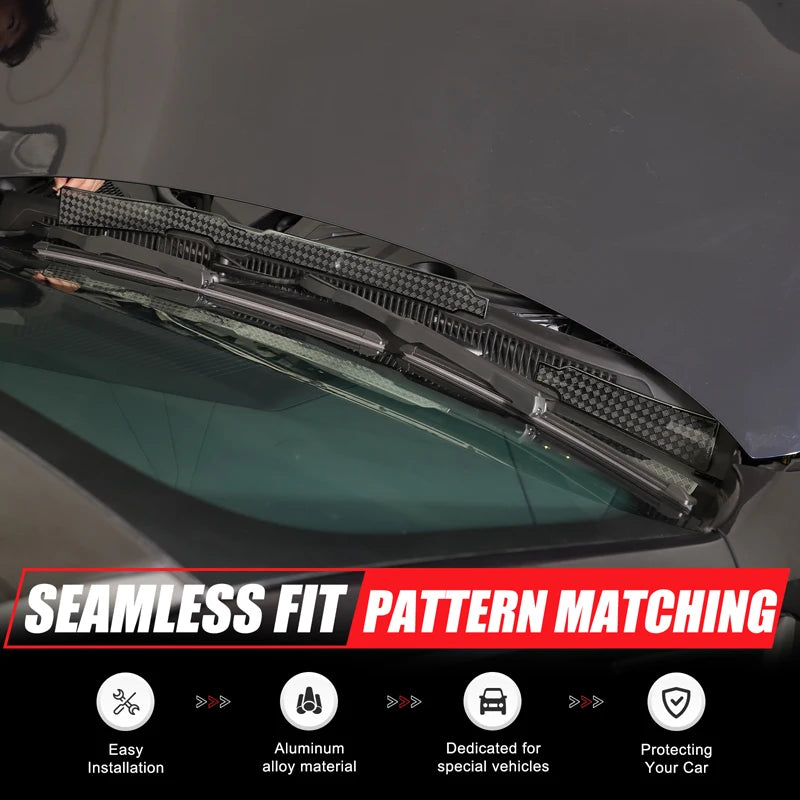 Черная передняя решетка для слива двигателя из нержавеющей стали BMW X3 G45