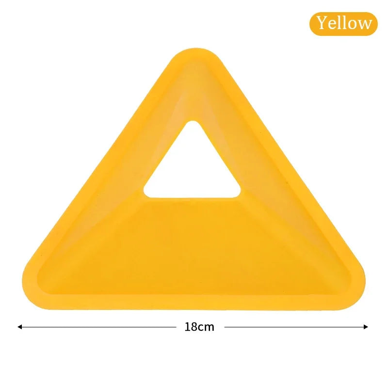 10PCS Triangular Football Training Cones - Agility Markers for Soccer Practice Yellow 10PCS