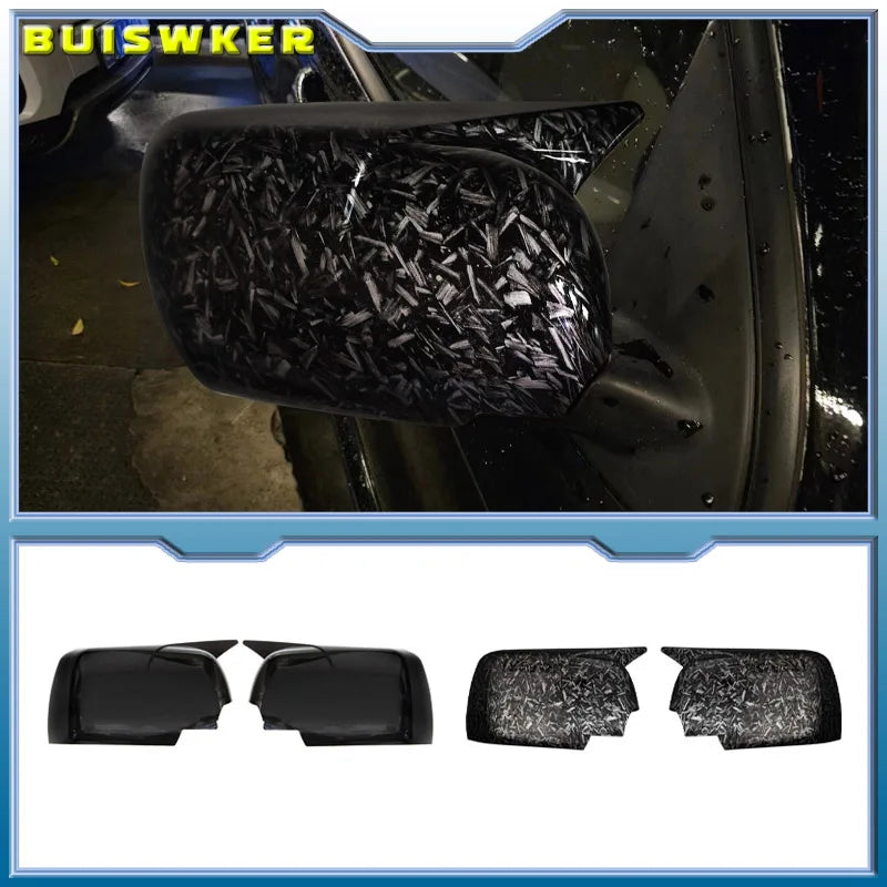 Juodos M Look veidrodžių dangteliai Range Rover L322 ir BMW X5