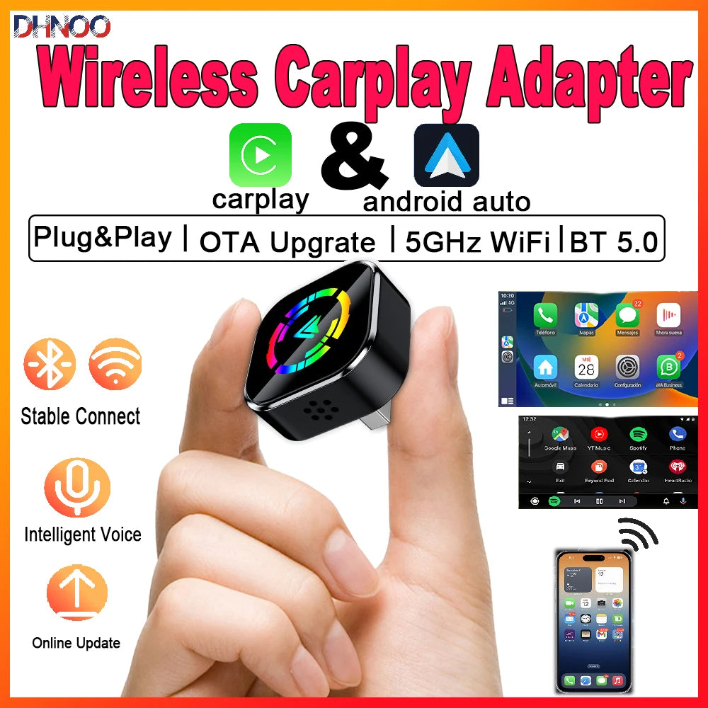 CarAiwell Android Auto Wireless CarPlay Adapter &ndash; OTA Update