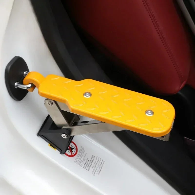 Car Roof Rack Step Foldable &ndash; Anti Slip Aluminium Design Orange