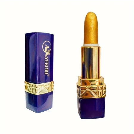 Luxurious Gold Bar Lipstick - Waterproof Long-Lasting Matte Golden enchantress / Full Size