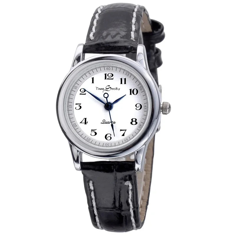 Lovers&rsquo; Quartz Watch Reverse Anticlockwise &ndash; Waterproof Dial Ms black white