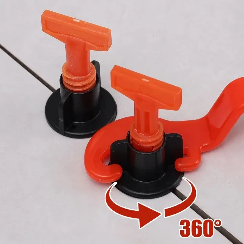 46Pcs Ceramic Floor Tile Leveling Kit &ndash; Easy Leveling