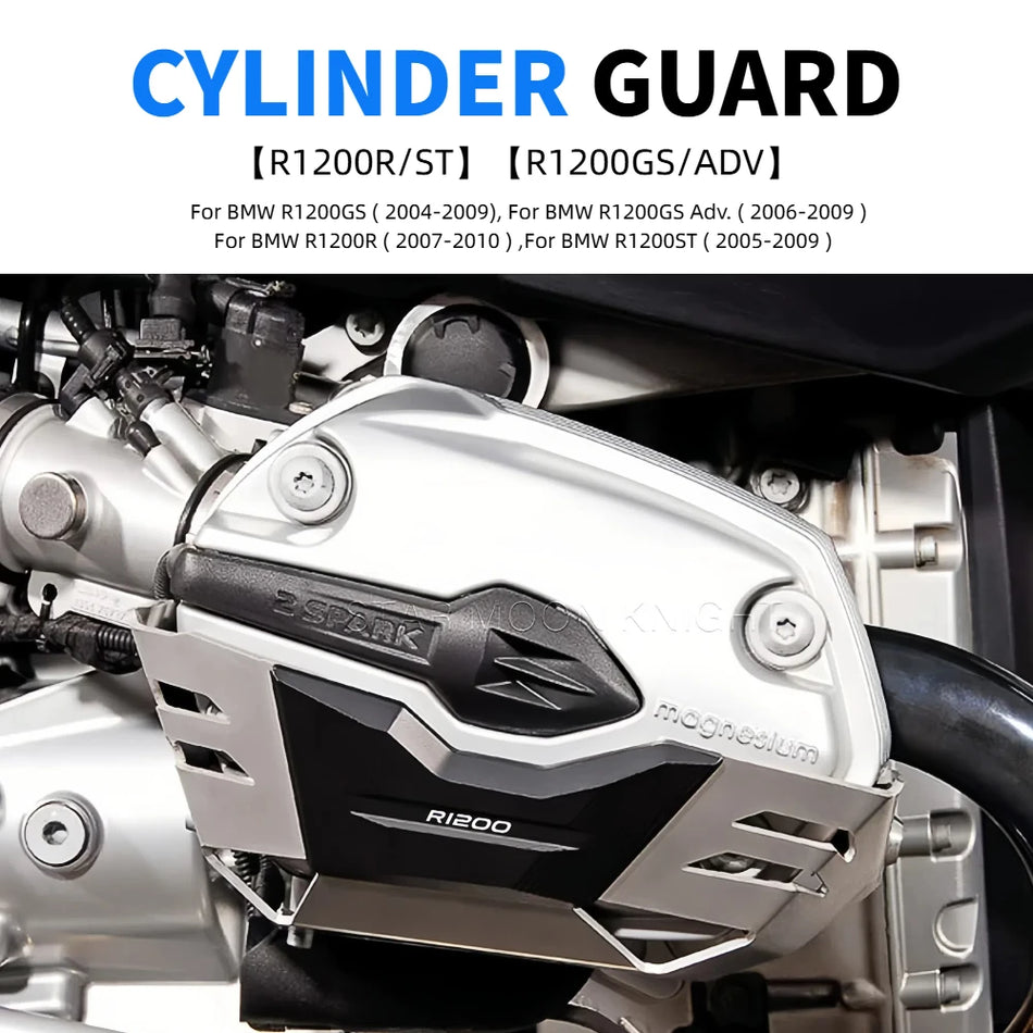 Protezioni motore BMW R1200GS, R1200GS Adventure, R1200R, R1200ST Protezione testata cilindro in alluminio