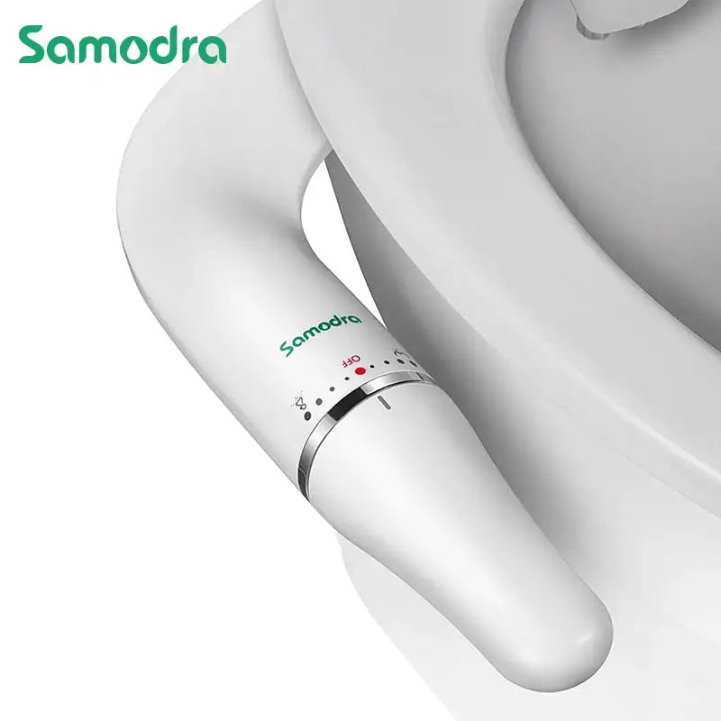 SAMODRA Toilet Bidet Ultra-Slim Bidet Toilet Seat Attachment With Brass Inlet Adjustable Water Pressure Bathroom Hygienic Shower