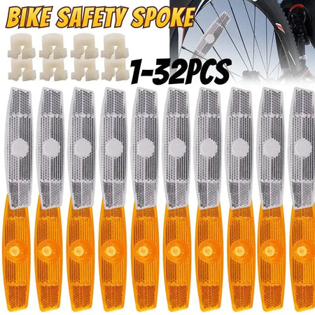 4 Pack Fish Shaped Bike Spoke Reflectors For Wheel Rim