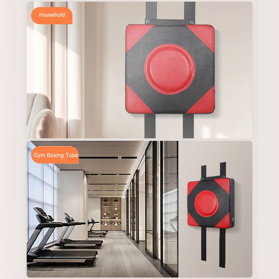 Πάνελ Τοίχου Στόχου Πυγμαχίας από PU Δέρμα με Ρυθμιζόμενο Ύψος