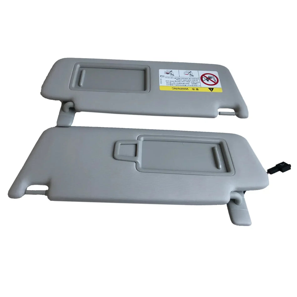 Gray Front Sun Visor Panel Makeup Mirror Light &ndash; Enhanced Visibility for Makeup Touch-Ups